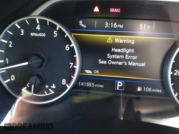 2017 Nissan Murano S with VIN 5N1AZ2MH2HN153270, listed as a IAAI auction lot 41720819 with 141,555 mi miles and . Bid and sale history available at DreamBid. Image 15.