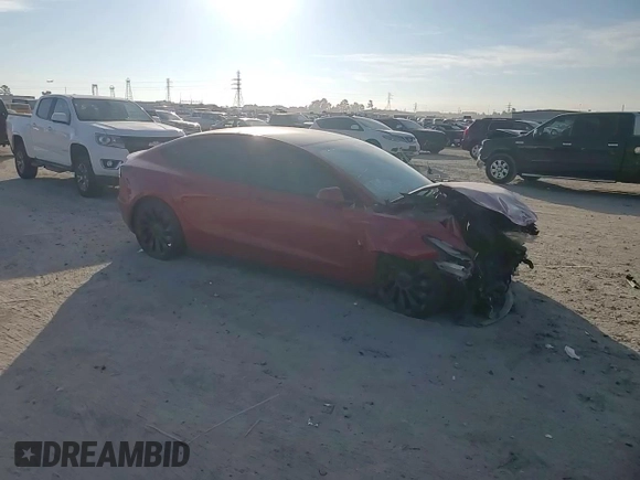 2023 Tesla Model 3 Performance with VIN 5YJ3E1EC7PF486616, listed as a Copart auction lot 82368074 with 32,724 mi miles and Salvage Title. Bid and sale history available at carsss.com. Image 11.