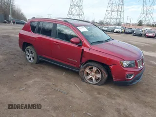 2016 Jeep Compass High Altitude Edition with VIN 1C4NJDEB1GD729471, listed as a IAAI auction lot 41616976 with 124,385 mi miles. Bid and sale history available at carsss.com. Image 1.
