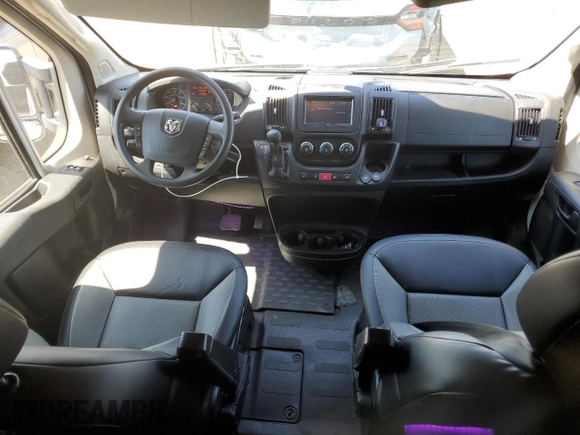 2018 Ram ProMaster Cargo with VIN 3C6URVHGXJE160330, listed as a Copart auction lot 69261504 with 41,299 mi miles and Salvage Title. Bid and sale history available at DreamBid. Image 8.