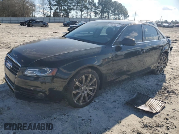 2010 Audi A4 2.0T Premium Plus with VIN WAUEFAFL8AN040405, listed as a Copart auction lot 41536495 with 0 mi miles and Salvage Title. Bid and sale history available at carsss.com. Image 1.