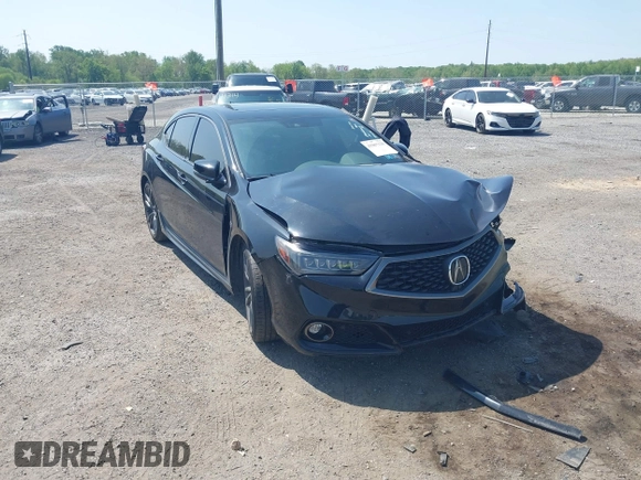 2018 Acura TLX w/A-SPEC Pkg with VIN 19UUB3F63JA001911, listed as a IAAI auction lot 42167622 with 114,845 mi miles and . Bid and sale history available at DreamBid. Image 1.