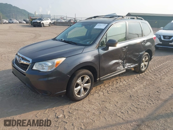 2014 Subaru Forester Premium z VIN JF2SJAEC4EH467916, wystawiony jako IAAI lot #42417753 z przebiegiem 105 849 mil mil oraz . Historia ofert i sprzedaży dostępna na DreamBid. Obrazek 2.