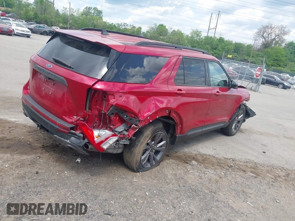 2022 Ford Explorer XLT z VIN 1FMSK8DH4NGC35593, wystawiony jako IAAI lot #42167354 z przebiegiem 29 747 mil mil oraz . Historia ofert i sprzedaży dostępna na DreamBid. Obrazek 4.