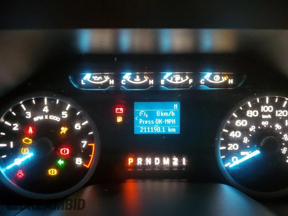 2019 Ford F-150 XL with VIN 1FTEW1EB4KKE25698, listed as a Copart auction lot 86572094 with 211,190 mi miles and Salvage Title. Bid and sale history available at carsss.com. Image 9.