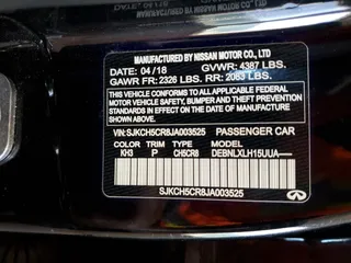 2018 Infiniti QX30 Premium with VIN SJKCH5CR8JA003525, listed as a Copart auction lot 60143134 with 53,640 mi miles and Non Repairable. Bid and sale history available at carsss.com. Image 13.