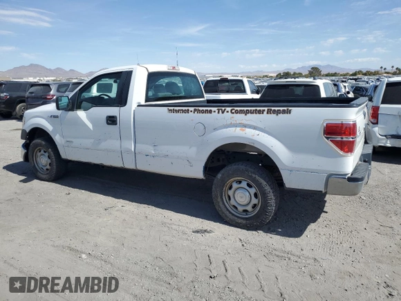 2014 Ford F-150 XL with VIN 1FTNF1ET7EKD39895, listed as a Copart auction lot 73953064 with 271,226 mi miles and Salvage title. Bid and sale history available at DreamBid. Image 2.