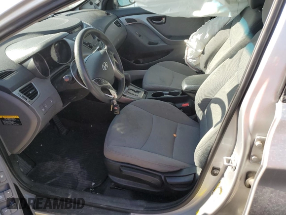 2013 Hyundai Elantra GLS with VIN 5NPDH4AE5DH327546, listed as a Copart auction lot 57736934 with 117,412 mi miles and Salvage title. Bid and sale history available at DreamBid. Image 7.