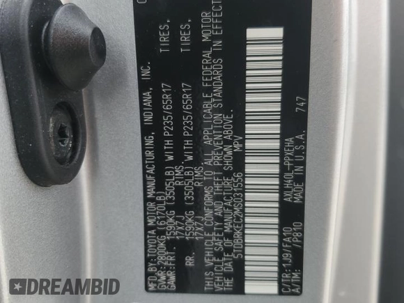 2021 Toyota Sienna LE z VIN 5TDBRKEC2MS031556, wystawiony jako Copart lot #42641195 z przebiegiem 55 211 mil mil oraz Szkoda całkowita • Salvage title. Historia ofert i sprzedaży dostępna na DreamBid. Obrazek 13.