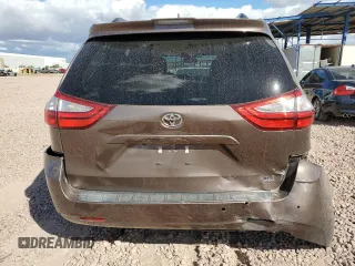 2018 Toyota Sienna XLE with VIN 5TDDZ3DC2JS190590, listed as a Copart auction lot 47596445 with 55,789 mi miles and Salvage Title. Bid and sale history available at carsss.com. Image 6.