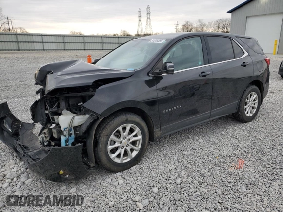 2019 Chevrolet Equinox LT with VIN 2GNAXUEV5K6283928, listed as a Copart auction lot 51648585 with 57,258 mi miles and Salvage Title. Bid and sale history available at carsss.com. Image 1.