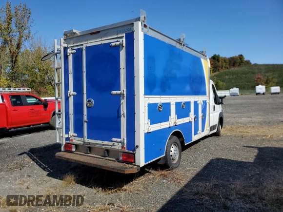 2014 Ram ProMaster z VIN 3C7WRVFG5EE115728, wystawiony jako Copart lot #72538714 z przebiegiem Nie podano mil oraz Szkoda całkowita • Salvage title. Historia ofert i sprzedaży dostępna na DreamBid. Obrazek 4.