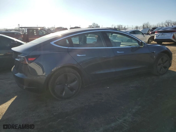 2020 Tesla Model 3 Standard Range Plus with VIN 5YJ3E1EA8LF597054, listed as a Copart auction lot 45152625 with 64,813 mi miles and Salvage Title. Bid and sale history available at carsss.com. Image 3.