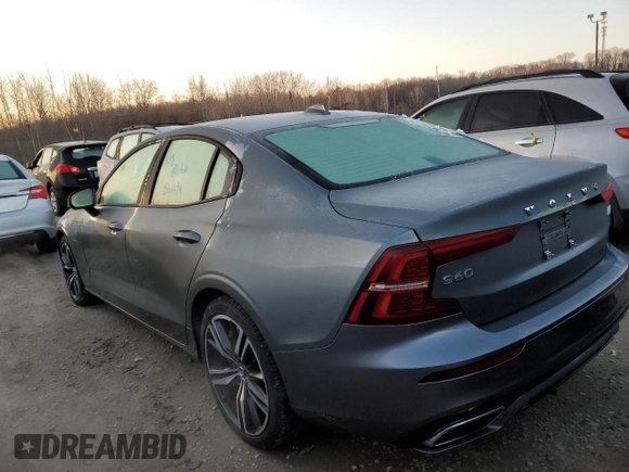 2021 Volvo S60 R-Design Expression with VIN 7JRBR0FZ9MG113397, listed as a Copart auction lot 73666652 with 12,594 mi miles. Bid and sale history available at carsss.com. Image 2.