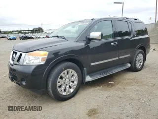 2015 Nissan Armada SL z VIN 5N1AA0NF5FN600079, wystawiony jako Copart lot #59546145 z przebiegiem 121 099 mil mil oraz Szkoda całkowita • Salvage title. Historia ofert i sprzedaży dostępna na DreamBid. Obrazek 1.