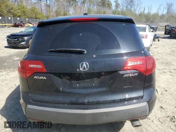 2009 Acura MDX Sport/Entertainment Pkg with VIN 2HNYD28869H514581, listed as a Copart auction lot 50943735 with 202,536 mi miles and Salvage Title. Bid and sale history available at carsss.com. Image 6.