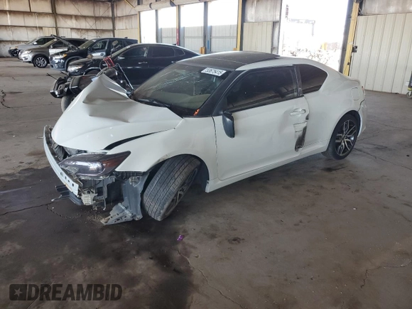 2015 Scion tC z VIN JTKJF5C70FJ003274, wystawiony jako Copart lot #53675415 z przebiegiem 83 326 mil mil oraz Szkoda całkowita • Salvage title. Historia ofert i sprzedaży dostępna na DreamBid. Obrazek 1.
