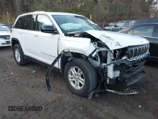 2023 Jeep Grand Cherokee Laredo with VIN 1C4RJHAG1PC530436, listed as a IAAI auction lot 40766475 with 12,535 mi miles and . Bid and sale history available at DreamBid. Image 1.