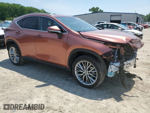 2025 Lexus NX 350h Premium with VIN 2T2GKCEZ3SC040711, listed as a Copart auction lot 56729615 with 5,997 mi miles and Salvage title. Bid and sale history available at DreamBid. Image 4.