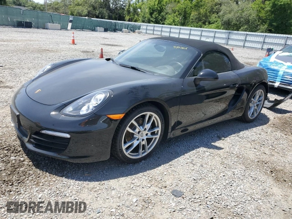 2013 Porsche Boxster with VIN WP0CA2A89DS114504, listed as a Copart auction lot 53711015 with 24,203 mi miles and Salvage Title. Bid and sale history available at carsss.com. Image 1.