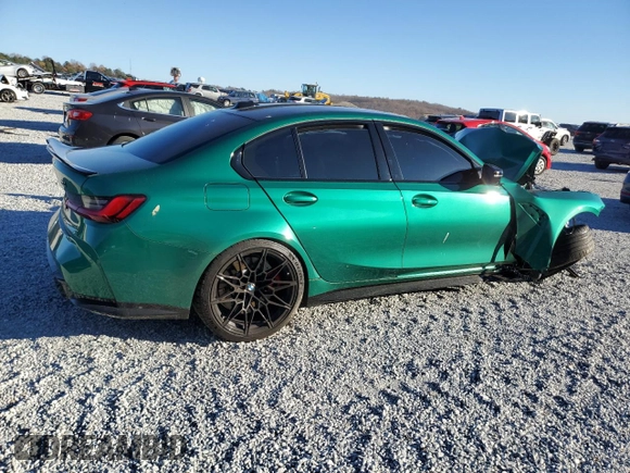 2024 BMW M3 Competition with VIN WBS33AY01RFR98757, listed as a Copart auction lot 82797824 with Not provided miles and Salvage title. Bid and sale history available at DreamBid. Image 3.
