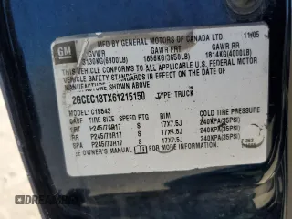 2006 Chevrolet Silverado 1500 LT1 with VIN 2GCEC13TX61215150, listed as a Copart auction lot 54175305 with 145,866 mi miles and Salvage Title. Bid and sale history available at carsss.com. Image 13.