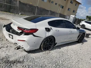 2020 BMW 8 Series M850i with VIN WBAGV8C05LCE22486, listed as a Copart auction lot 66358114 with 50,439 mi miles and Non Repairable. Bid and sale history available at carsss.com. Image 3.