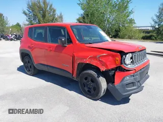 2016 Jeep Renegade Sport with VIN ZACCJBAT1GPD65015, listed as a IAAI auction lot 41435282 with 150,912 mi miles and . Bid and sale history available at DreamBid. Image 1.