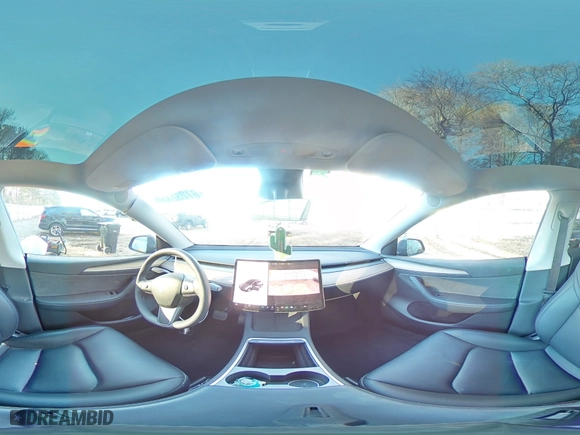 2023 Tesla Model Y Long Range with VIN 7SAYGDEE6PA081723, listed as a Copart auction lot 87232354 with 28,774 mi miles and Salvage Title. Bid and sale history available at carsss.com. Image 13.