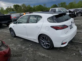2014 Lexus CT 200h with VIN JTHKD5BH2E2207240, listed as a Copart auction lot 52705015 with 105,758 mi miles and Salvage Title. Bid and sale history available at DreamBid. Image 2.
