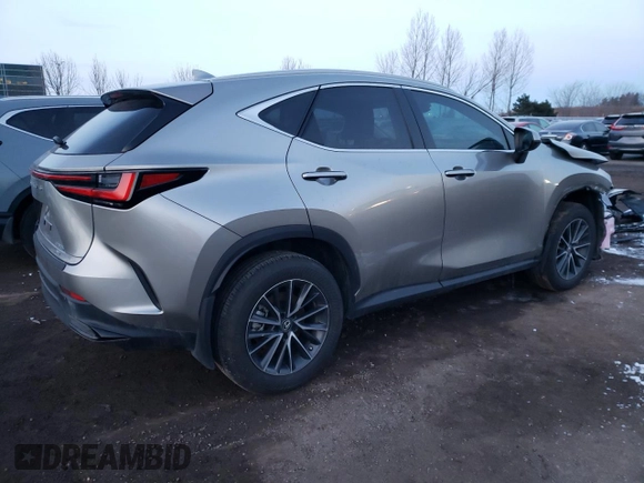 2022 Lexus NX with VIN 2T2GKCEZ3NC001671, listed as a Copart auction lot 72226562 with 10,602 mi miles. Bid and sale history available at carsss.com. Image 3.
