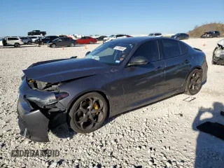 2020 Alfa Romeo Giulia Ti Sport with VIN ZARFAMBN6L7625687, listed as a Copart auction lot 87106034 with 0 mi miles and Salvage Title. Bid and sale history available at carsss.com. Image 1.
