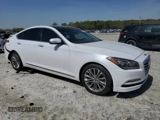 2017 Genesis G80 3.8L with VIN KMHGN4JE4HU198261, listed as a Copart auction lot 51484545 with 77,110 mi miles and Salvage title. Bid and sale history available at DreamBid. Image 4.