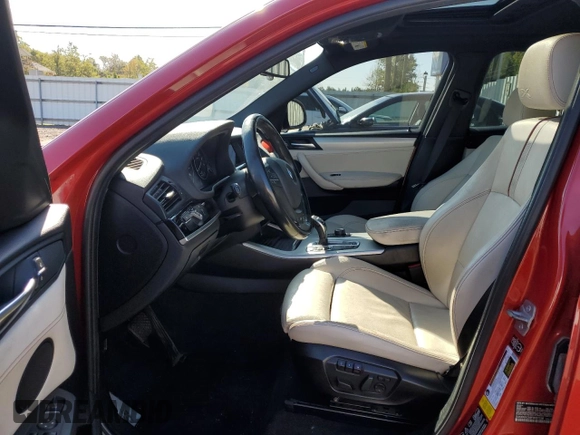 2015 BMW X4 xDrive35i with VIN 5UXXW5C58F0E87038, listed as a Copart auction lot 71291533 with 0 mi miles. Bid and sale history available at carsss.com. Image 7.