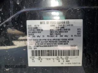 2019 Ford Edge SEL with VIN 2FMPK4J98KBB90303, listed as a Copart auction lot 49867165 with 167,759 mi miles and Salvage Title. Bid and sale history available at carsss.com. Image 13.