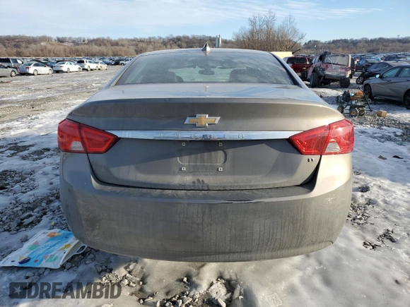 2018 Chevrolet Impala LT with VIN 2G1105SA7J9102631, listed as a Copart auction lot 88718675 with 106,861 mi miles and Salvage Title. Bid and sale history available at DreamBid. Image 6.