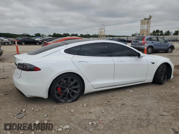 2020 Tesla Model S Long Range with VIN 5YJSA1E2XLF403088, listed as a Copart auction lot 64662604 with Not Provided miles and Salvage Title. Bid and sale history available at DreamBid. Image 3.