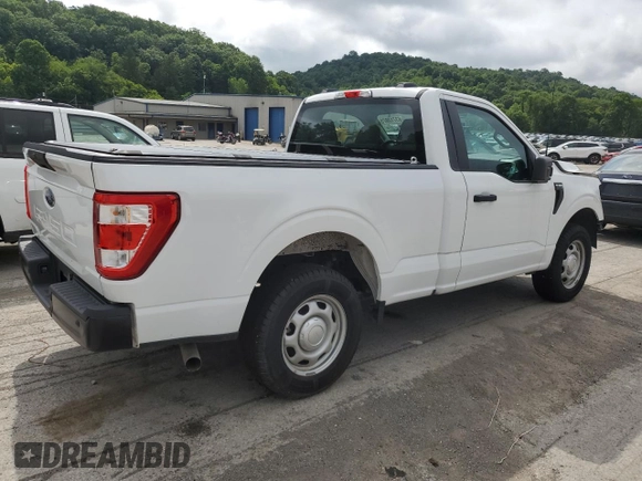 2023 Ford F-150 XL with VIN 1FTMF1C58PKE69431, listed as a Copart auction lot 63713925 with 73,636 mi miles and Clean title. Bid and sale history available at DreamBid. Image 3.