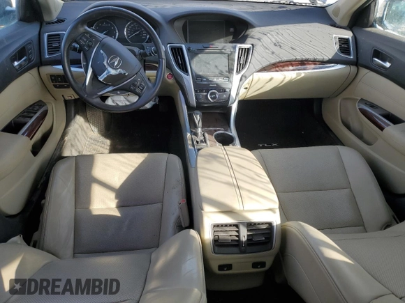 2017 Acura TLX w/Technology Pkg with VIN 19UUB1F56HA800152, listed as a Copart auction lot 42673115 with 0 mi miles and Salvage Title. Bid and sale history available at carsss.com. Image 8.