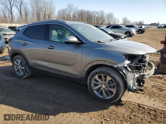 2023 Buick Encore GX Essence with VIN KL4MMFSL4PB121039, listed as a Copart auction lot 47946375 with 28,325 mi miles and Salvage title. Bid and sale history available at DreamBid. Image 4.