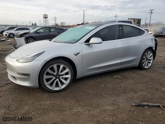 2018 Tesla Model 3 Long Range Battery with VIN 5YJ3E1EA3JF048326, listed as a Copart auction lot 42511275 with 130,965 mi miles and Salvage Title. Bid and sale history available at carsss.com. Image 1.