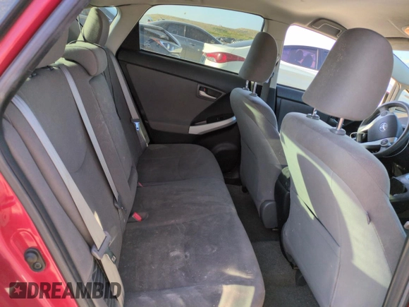 2013 Toyota Prius One with VIN JTDKN3DUXD0341856, listed as a Copart auction lot 53946985 with 123,059 mi miles and Salvage Title. Bid and sale history available at DreamBid. Image 10.