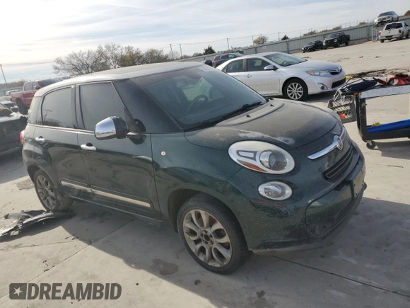 2014 FIAT 500L Lounge with VIN ZFBCFACH0EZ023268, listed as a Copart auction lot 84641784 with 0 mi miles and Clean Title. Bid and sale history available at carsss.com. Image 4.
