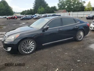 2016 Hyundai Equus Signature with VIN KMHGH4JH4GU105044, listed as a Copart auction lot 62558105 with 145,500 mi miles and Salvage title. Bid and sale history available at DreamBid. Image 1.