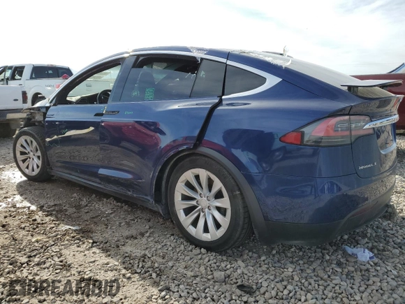 2016 Tesla Model X 70D with VIN 5YJXCAE27GF025513, listed as a Copart auction lot 49345345 with Not Provided miles and Salvage Title. Bid and sale history available at DreamBid. Image 2.