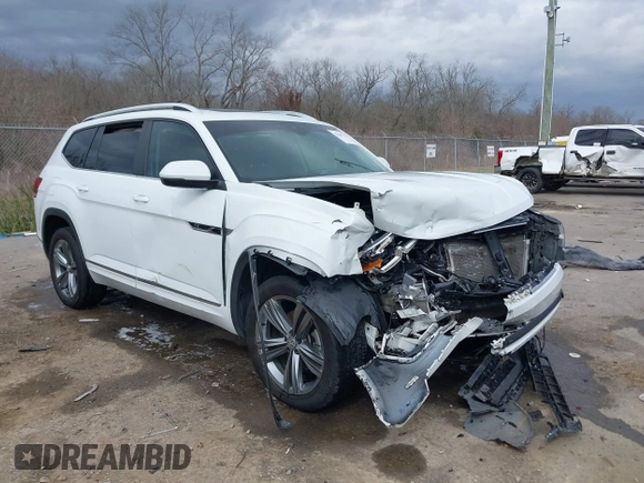 2019 Volkswagen Atlas SEL R-Line with VIN 1V2RR2CA6KC594588, listed as a IAAI auction lot 41686713 with 125,180 mi miles and . Bid and sale history available at DreamBid. Image 1.