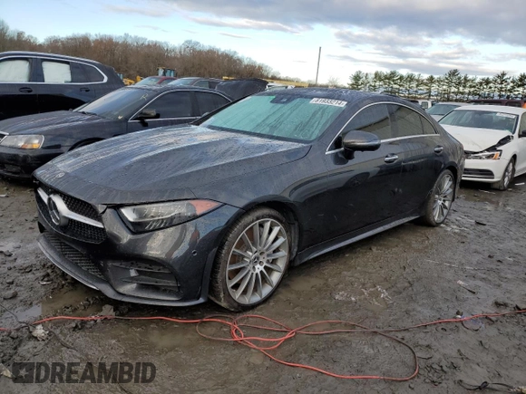 2020 Mercedes-Benz CLS with VIN WDD2J5JB1LA048470, listed as a Copart auction lot 81933214 with 0 mi miles and Salvage Title. Bid and sale history available at carsss.com. Image 1.