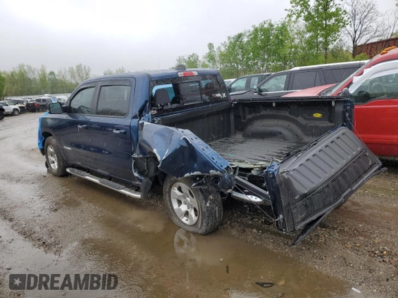 2020 Ram 1500 Big Horn with VIN 1C6RRFFG9LN314443, listed as a Copart auction lot 55837055 with 44,887 mi miles and Salvage title. Bid and sale history available at DreamBid. Image 2.