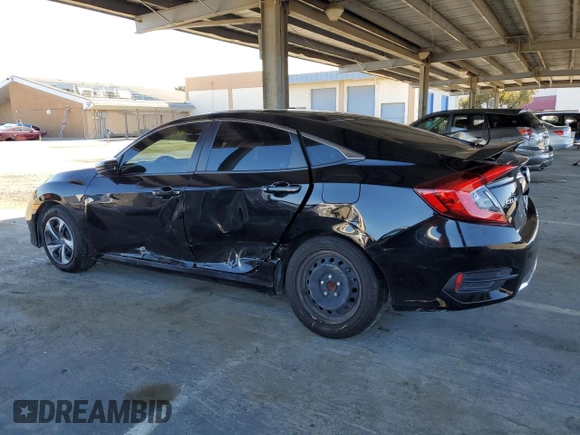 2020 Honda Civic LX with VIN 19XFC2F67LE207134, listed as a Copart auction lot 47595325 with 46,904 mi miles and Salvage Title. Bid and sale history available at DreamBid. Image 2.