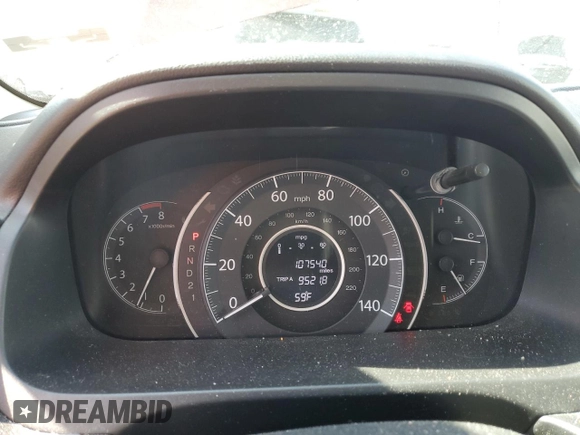 2014 Honda CR-V LX with VIN 5J6RM4H31EL052139, listed as a Copart auction lot 50421445 with 107,540 mi miles and Salvage Title. Bid and sale history available at carsss.com. Image 9.